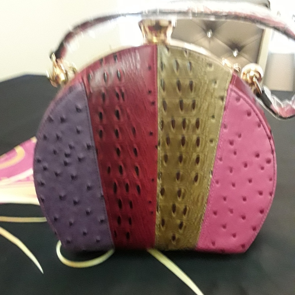Round Colorful Fall Handbags - Picture 3 of 4